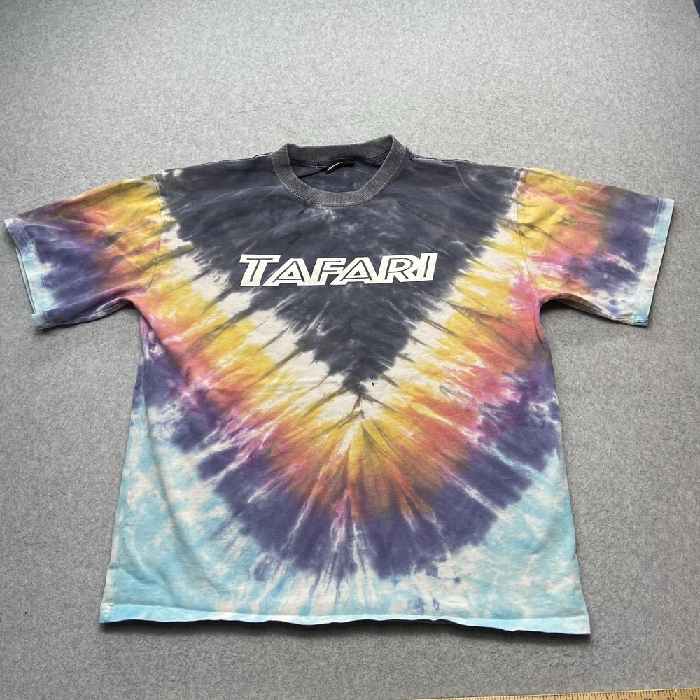 Tafari Graphic‎ TShirt Sz XL Mens Multi Color Tie Dye Skater Grunge Streetwear
